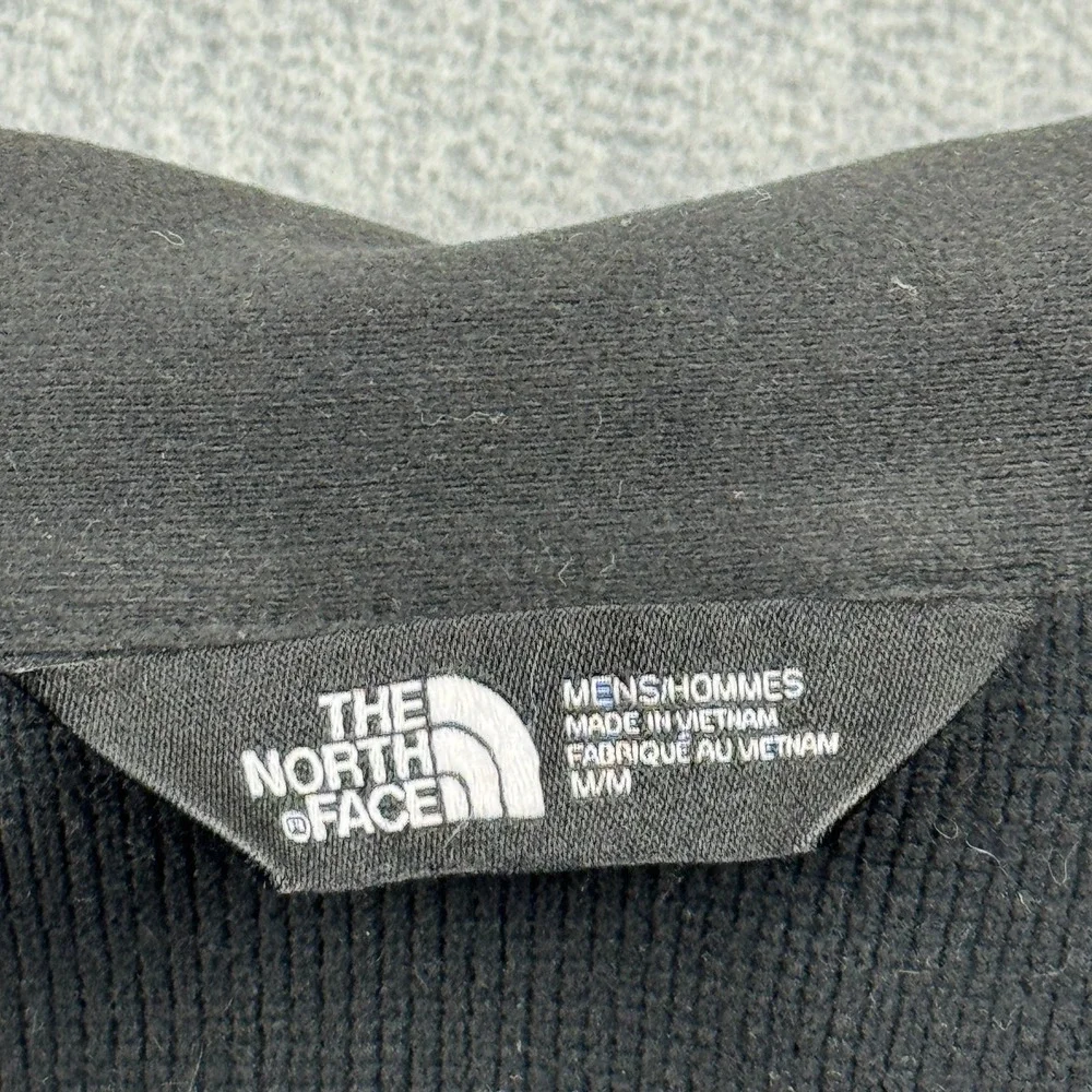 The North Face Vest Mens Medium Black Ridgewall Softshell Full Zip Windwall Logo
